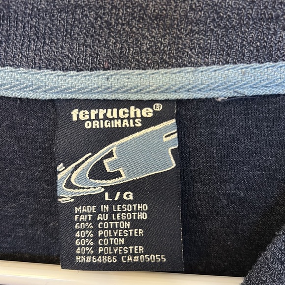 Ferruche Men’s Top Blue Size Large - Picture 3 of 4
